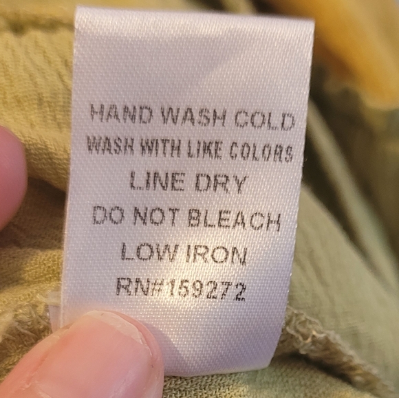 Floral Yellow and Green Women's Top - Picture 4 of 6